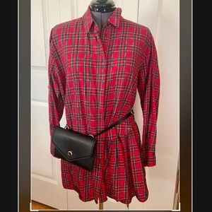 Zara Stewart Tartan Plaid tunic sz L Women’s